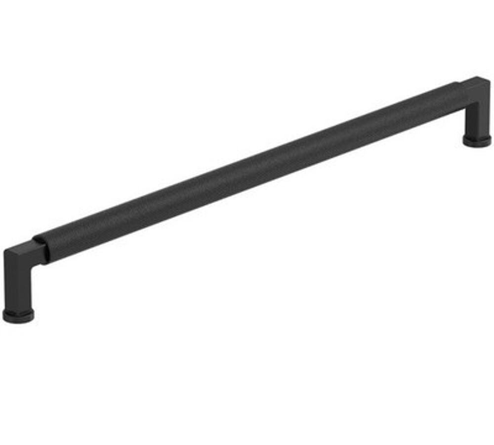 1pc Amerock BP37629MB Balata 12-5/8" Center to Center Knurled Handle-Matte Black